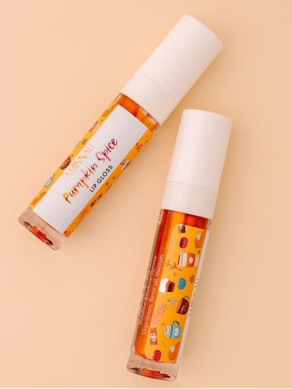 NWT Aminnah Pumpkin Spice Lip Gloss